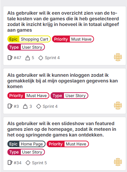 Detail van een issue